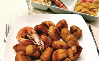 Galets de Navidad rellenos de pescado